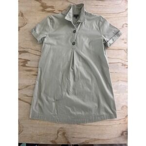 who what wear dress Size Large  Green Pullover A Line Knee Cotton Blend